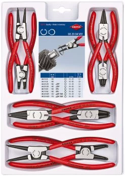 Knipex 00 20 04 V01 8 Piece Precision Circlip Plier Set