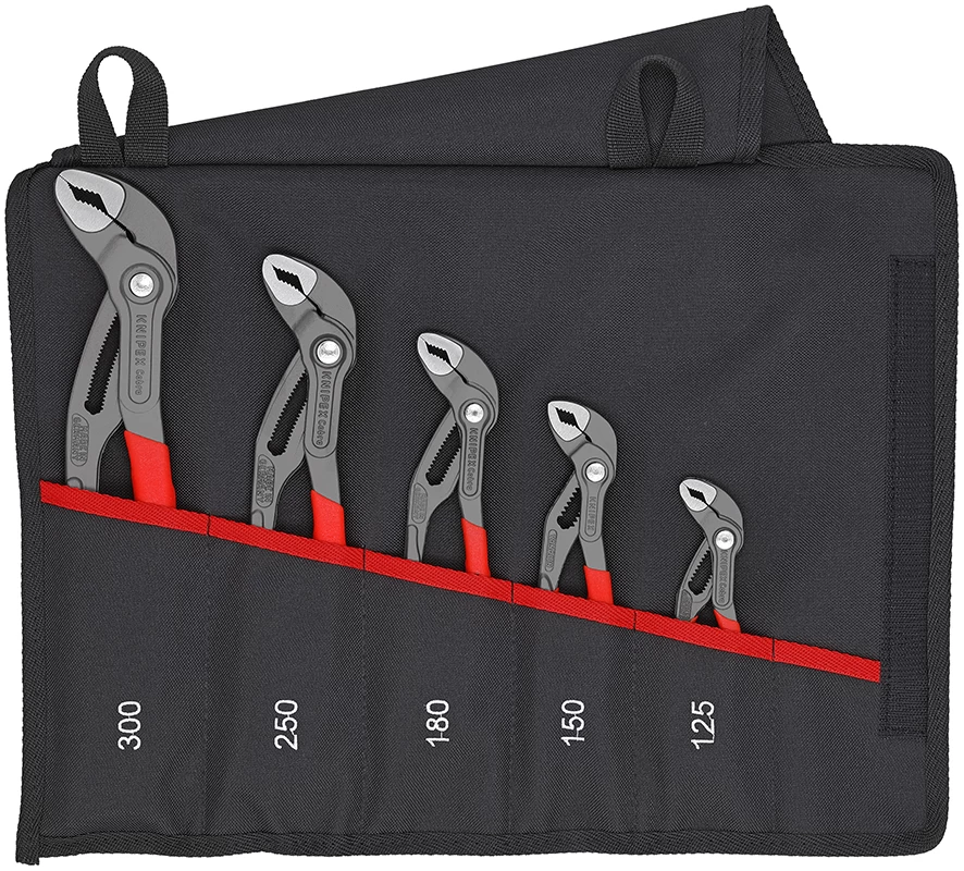 Knipex 00 19 55 S5 5 Piece Cobra® Waterpump Plier Set 3 Knipex 00 19 55 S5 5 Piece Cobra® Waterpump Plier Set