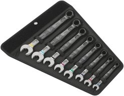 Wera 020241 JOKER 8 Set 1 6003 8 Piece Imperial Ring Combination Spanner Set 5/16-3/4" AF