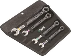 Wera 073295 Joker 4 Piece Ratcheting Combination Spanner Set 7/16-3/4″ AF