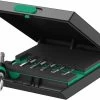 Wera 104654 844/7 7 Piece Metric HSS Metal Tap Threading Bit Set &amp; 1/4" Bit Holder -Professional Hand Tool Store 104654