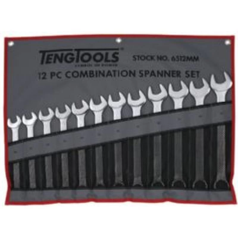 Teng 6512MM 12 Piece Metric Combination Spanner Set