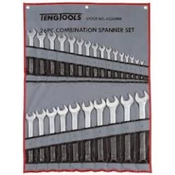 Teng 6526MM 26pc Metric 6-32mm Combination Wrench Spanner Set In A Tool Roll
