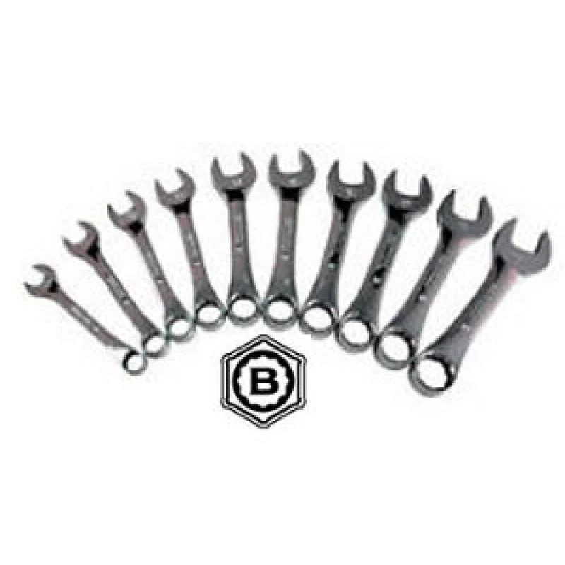Britool Hallmark CXSMSET10 10 Piece Stubby Combination Spanner Set 10-19mm Short 3 Britool Hallmark CXSMSET10 10 Piece Stubby Combination Spanner Set 10-19mm Short