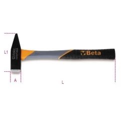 Beta 1370T Mechanics Engineers DIN Hammer Fibre Handle 800g