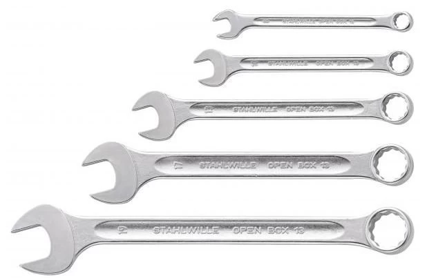 Stahlwille 13/5 5 Piece Metric Combination Spanner Wrench Set 8-19mm