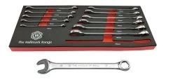 Britool Hallmark CEHMSET12TC 12 Piece Hexagon Ring (6 Point) Combination Spanner Set 8-19mm