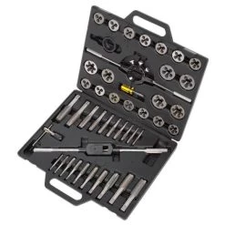 Sealey Tools AK303IMP Tap And Die Set 1/4" - 1" UNF And UNC Imperial Threads In A Sturdy Case -Professional Hand Tool Store 174276035