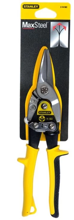 Stanley 2-14-563 FATMAX Aviation Compound Tin Snips Straight Cut 250mm -Professional Hand Tool Store 2 14 563 2
