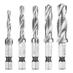 Facom 227H.J5PB 5 Piece 3 In 1 Combined Drill &amp; Tap Bit Set M4 - M10