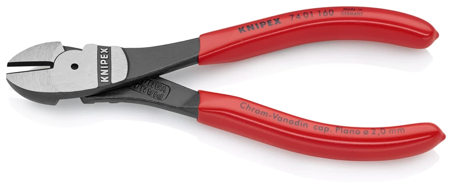 Knipex 74 01 160 High Leverage Diagonal Side Cutter Pliers 160mm 4 Knipex 74 01 160 High Leverage Diagonal Side Cutter Pliers 160mm - Image 2