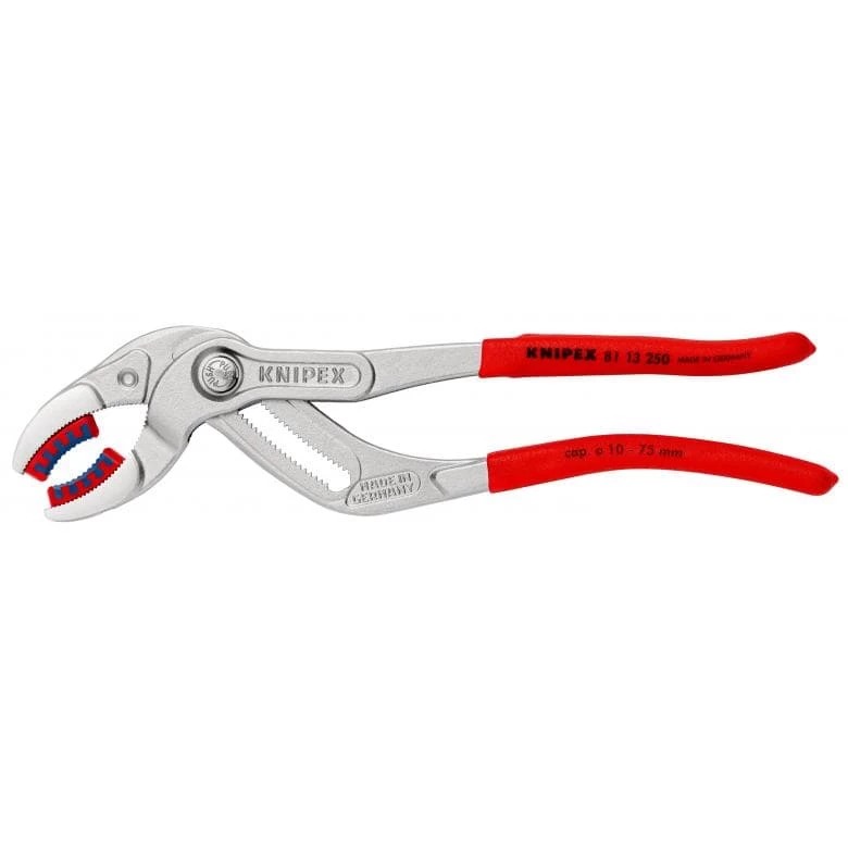 Knipex 81 13 250 Soft Jaw Push Button Waterpump Slip Joint Pliers 250mm (75mm Capacity) 3 Knipex 81 13 250 Soft Jaw Push Button Waterpump Slip Joint Pliers 250mm (75mm Capacity)