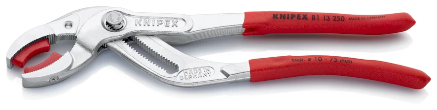 Knipex 81 13 250 Soft Jaw Push Button Waterpump Slip Joint Pliers 250mm (75mm Capacity) 4 Knipex 81 13 250 Soft Jaw Push Button Waterpump Slip Joint Pliers 250mm (75mm Capacity) - Image 2