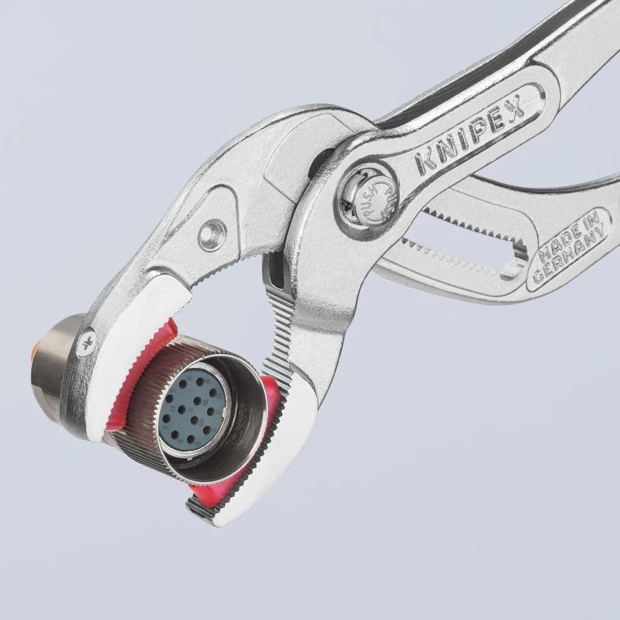 Knipex 81 13 250 Soft Jaw Push Button Waterpump Slip Joint Pliers 250mm (75mm Capacity) 7 Knipex 81 13 250 Soft Jaw Push Button Waterpump Slip Joint Pliers 250mm (75mm Capacity) - Image 5
