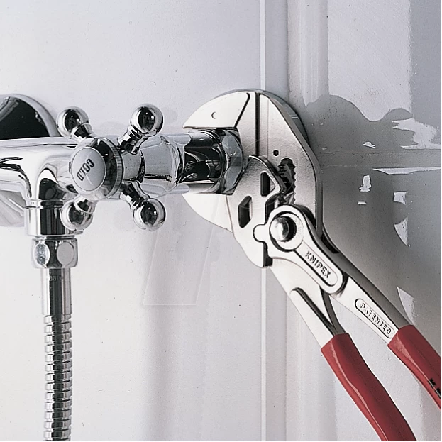 Knipex 86 03 250 Lock Button Waterpump Slip Joint Pliers Wrench PVC Grip 250mm (52mm Capacity) 4 Knipex 86 03 250 Lock Button Waterpump Slip Joint Pliers Wrench PVC Grip 250mm (52mm Capacity) - Image 2