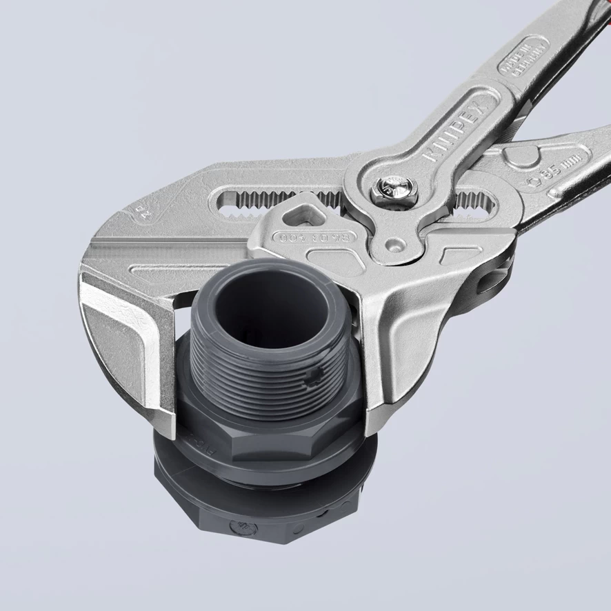 Knipex 86 03 400 Lock Button Waterpump Slip Joint Pliers Wrench PVC Grip 400mm (85mm Capacity) 5 Knipex 86 03 400 Lock Button Waterpump Slip Joint Pliers Wrench PVC Grip 400mm (85mm Capacity) - Image 3