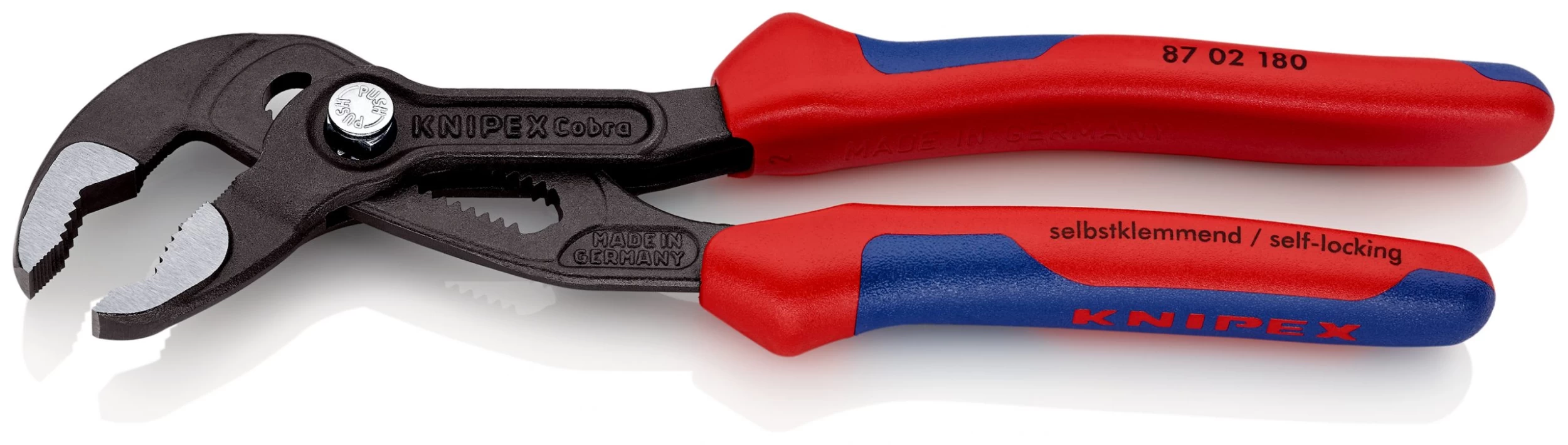 Knipex 87 02 180 Cobra® Hightech Waterpump Pliers Multi-Component Grips 180mm 8 Knipex 87 02 180 Cobra® Hightech Waterpump Pliers Multi-Component Grips 180mm - Image 6