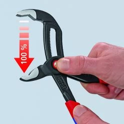 Knipex 87 22 250 Cobra® Quickset Push Button Waterpump Pliers 250mm (46mm Capacity) -Professional Hand Tool Store 8722250 00 F A 01