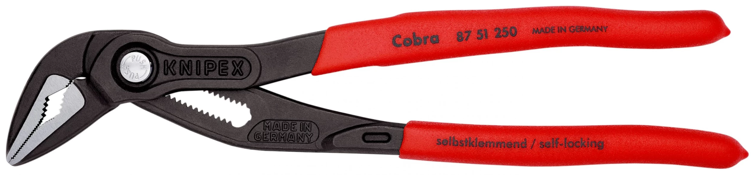 Knipex 87 51 250 Cobra®ES Extra Slim Waterpump Pliers 250mm (34mm Capacity) 3 Knipex 87 51 250 Cobra®ES Extra Slim Waterpump Pliers 250mm (34mm Capacity)