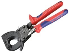 Knipex 95 31 250 Cable Shears Ratchet Action Multi-Component Grip 250mm (10in)