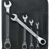 Stahlwille 17/5 5 Piece Ratcheting Combination Spanner Set In Tool Roll 8-19mm -Professional Hand Tool Store 96411705
