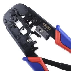 Knipex 97 51 10 Crimping Pliers For RJ11/12 RJ45 Western Plugs -Professional Hand Tool Store 97 51 10 2