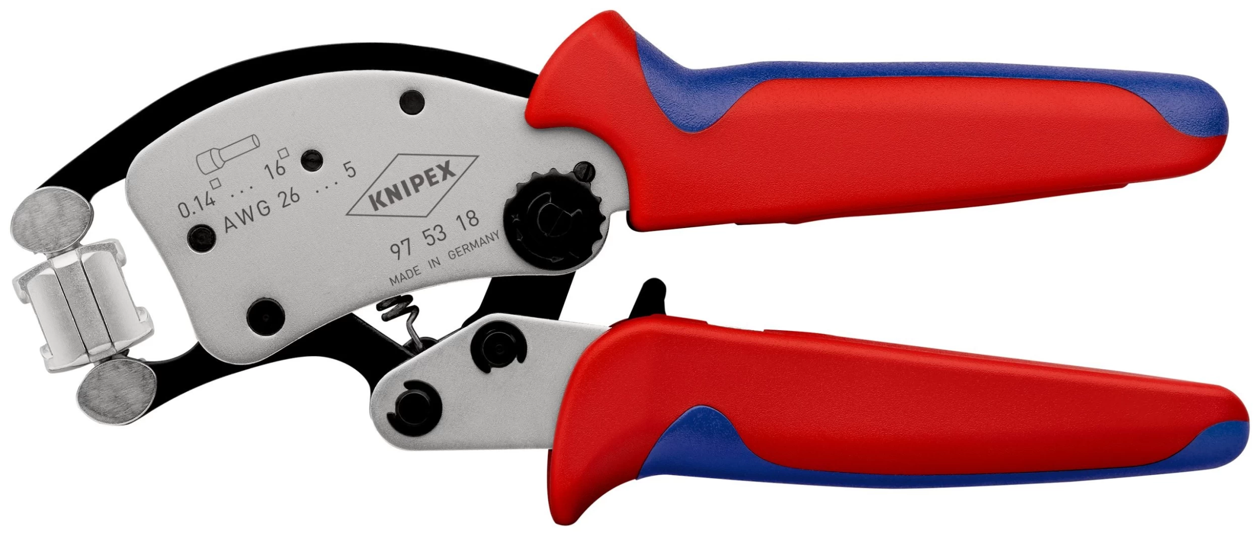Knipex 97 53 18 Twistor16® Self-Adjusting Crimping Pliers With Rotatable Die Head (Ferrules) 240mm 3 Knipex 97 53 18 Twistor16® Self-Adjusting Crimping Pliers With Rotatable Die Head (Ferrules) 240mm
