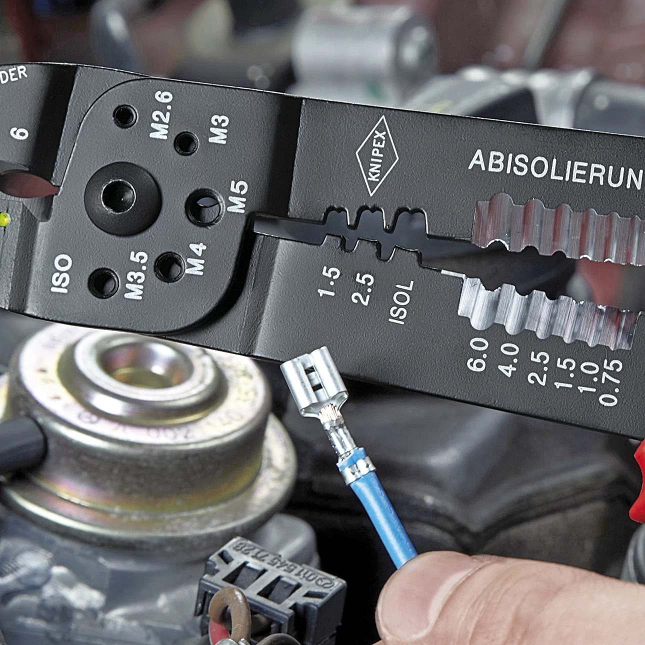 Knipex 97 22 240 Crimping Pliers For Insulated Terminals & Plug Connectors 240mm 8 Knipex 97 22 240 Crimping Pliers For Insulated Terminals & Plug Connectors 240mm - Image 6