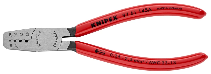 Knipex 97 61 145 A Crimping Pliers For Wire End Sleeves 245mm 3 Knipex 97 61 145 A Crimping Pliers For Wire End Sleeves 245mm