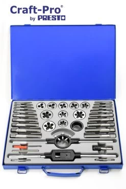 Craft-Pro By Presto Tap And Die Set M6 - M24 In A Steel Case