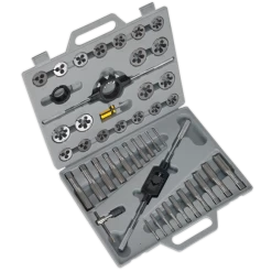 Sealey Tools AK303 Tap And Die Set M6 - M24 Fine & Coarse Threads In A Sturdy Case 7 Sealey Tools AK303 Tap And Die Set M6 - M24 Fine & Coarse Threads In A Sturdy Case -Professional Hand Tool Store AK303.V2
