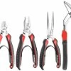Facom CPE.A1 4 Piece Professional Plier Set, Combination, Long Nose, Snips &amp; Multi-grip Pliers -Professional Hand Tool Store CPE.A1