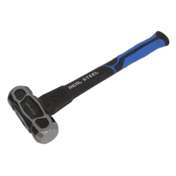 Sealey SLHU041 4lb Unbreakable Club Lump Hammer - Long Handle With Rubber Grip
