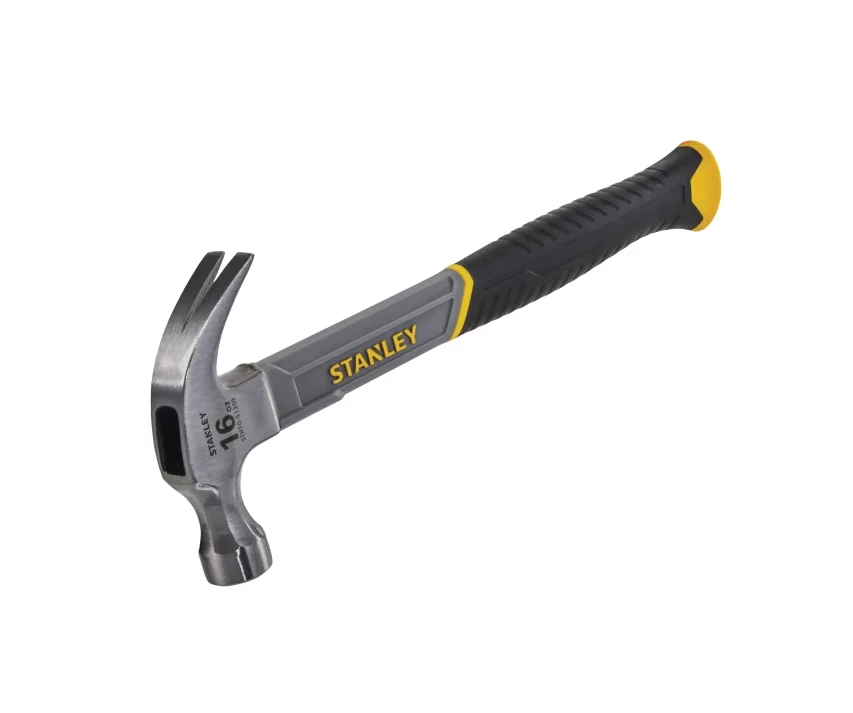 Stanley STHT0-51309 Curved Claw Hammer With Fibreglass Shaft 450g / 16oz 4 Stanley STHT0-51309 Curved Claw Hammer With Fibreglass Shaft 450g / 16oz - Image 2