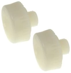 Thor THO708NF Replacement Hard White Nylon Face For Wooden &amp; Plastic Handle Hammer 25mm - 2 Pack