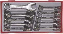 Teng TT6010M Metric Stubby Spanner Set In Tool Box Module Tray