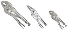 Irwin Vise-Grip TVG73 3 Piece Orginal Quick Release Curved And Long Nose Locking Jaw Pliers