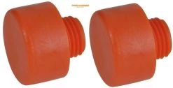 Thor 73-412PF Replacement Orange Plastic Face For Wooden &amp; Plastic Handle Hammer 38mm - 2 Pack