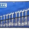 Expert By Facom E110313 18 Piece Metric Combination Spanner Set In Tool Roll 6-24mm -Professional Hand Tool Store e110313